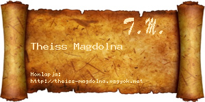 Theiss Magdolna névjegykártya